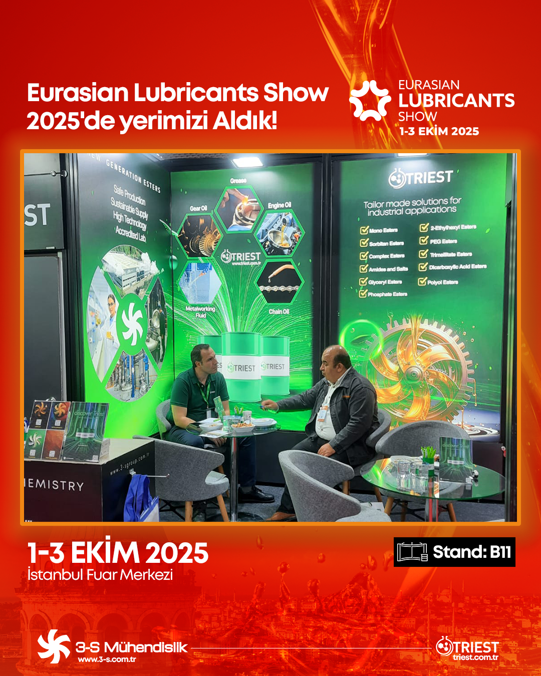  Eurasian Lubricants Show 2025'te yerimizi aldık!
